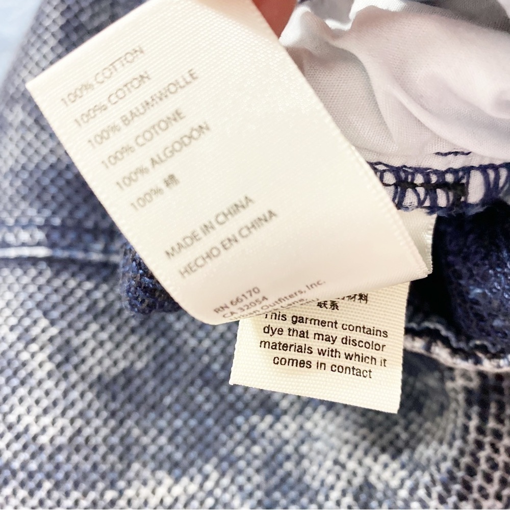 NEW Free People Arcadia Honeycomb Harem Dark Wash Pants S - Picture 15 of 15